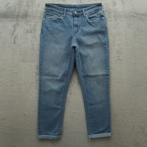 Levi's Jeans Women's Size 29 Blue Mid-Rise Cuffed Skinny Denim 25" Inseam